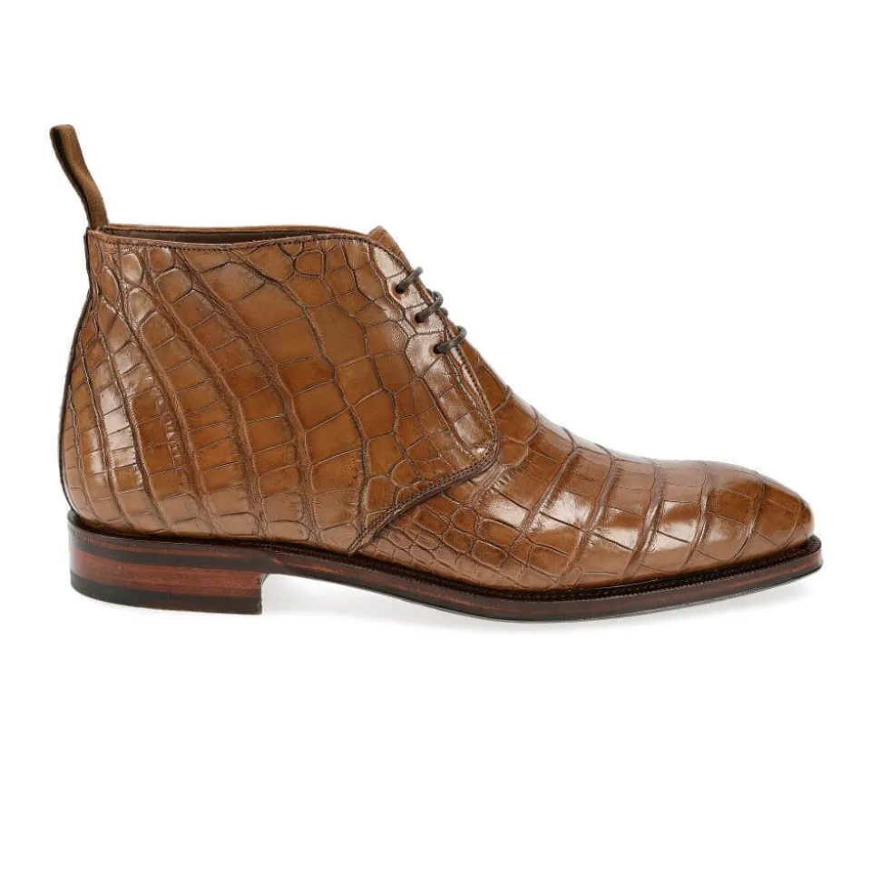 Alligator Shoes|Chukka & Desert Boots|Carmina ALLIGATOR CHUKKA BOOTS 10027 RAIN TANNED