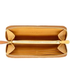 Wallet For Women|Carmina ALLIGATORE LARGE WALLET FOR WOMEN TANNED