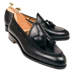 Tassel Loafers|Carmina TASSEL LOAFERS 734 FOREST EEE BLACK