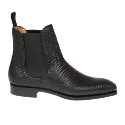 Chelsea Boots|Carmina BRAIDED CHELSEA BOOTS 80306 RAIN BLACK
