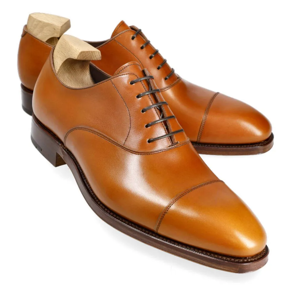 Cap Toe Oxfords|Carmina CAP TOE OXFORD SHOES 80386 RAIN TANNED