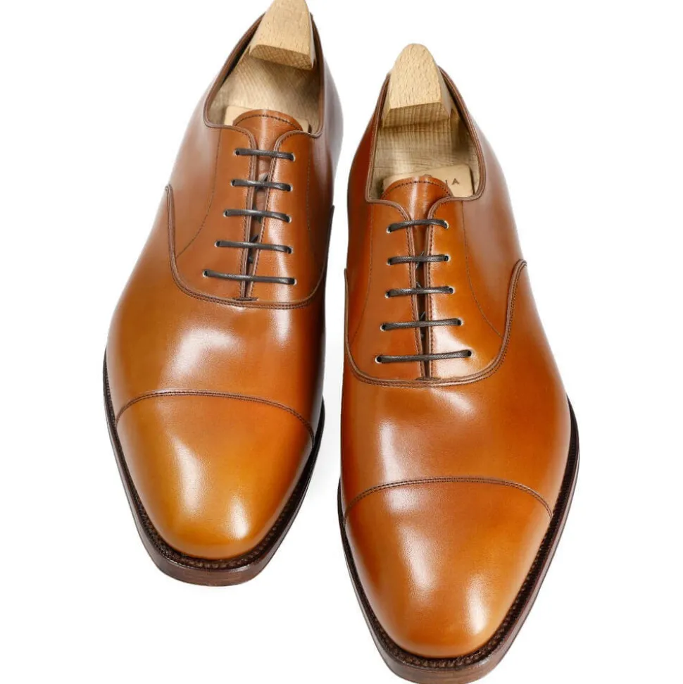 Cap Toe Oxfords|Carmina CAP TOE OXFORD SHOES 80386 RAIN TANNED
