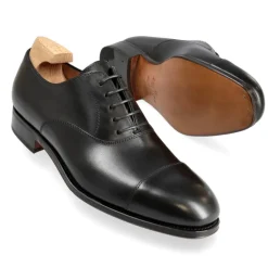 Cap Toe Oxfords|Carmina CAP TOE OXFORDS 594 DETROIT BLACK