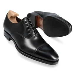 Cap Toe Oxfords|Carmina CAP TOE OXFORDS 80201 RAIN BLACK