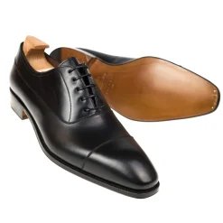 Cap Toe Oxfords|Carmina CAP TOE OXFORDS 10085 SIMPSON BLACK