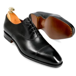 Cap Toe Oxfords|Carmina CAP TOE OXFORDS 80236 SIMPSON BLACK