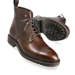 Men's Work Boots|Cap Toe Boots|Carmina CHROMEXCEL BOOTS 80179 SOLLER COMANDO SOLE BROWN