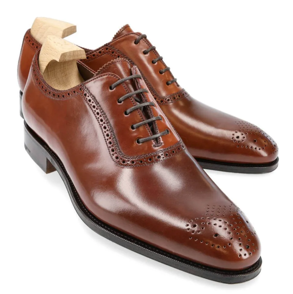 Cordovan Oxfords Shoes|Carmina CORDOVAN ADELAIDE SHOES 80137 SIMPSON RUBI