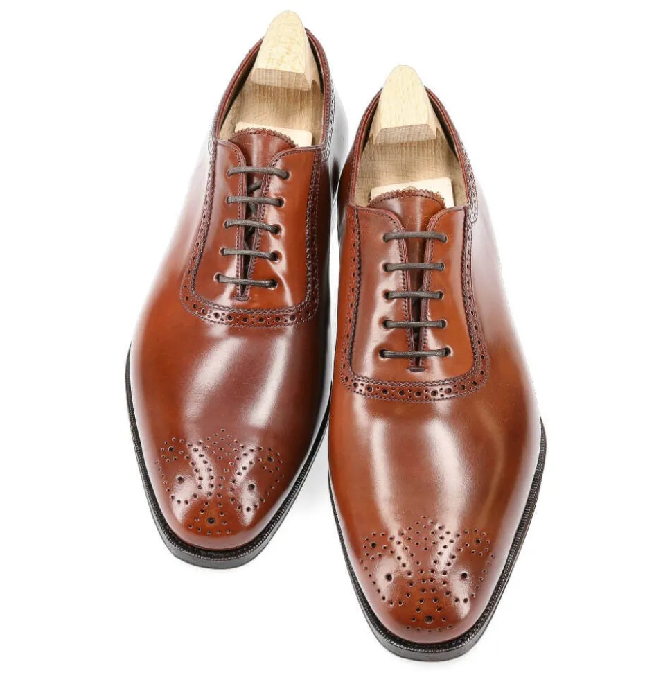 Cordovan Oxfords Shoes|Carmina CORDOVAN ADELAIDE SHOES 80137 SIMPSON RUBI
