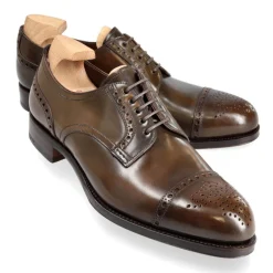 Cordovan Derby Shoes|Carmina CORDOVAN BLUCHER SHOES 80531 FOREST ARMAGNAC