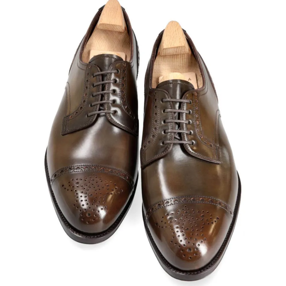 Cordovan Derby Shoes|Carmina CORDOVAN BLUCHER SHOES 80531 FOREST ARMAGNAC