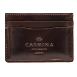 Card Holders|Card Holders|Carmina Cordovan card holder in BURGUNDY