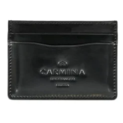 Card Holders|Card Holders|Carmina Cordovan card holder in BLACK