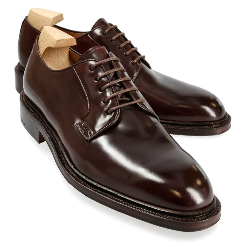 Plain Toe Blucher / Ptb|Cordovan Derby Shoes|Carmina CORDOVAN DERBY 531 DETROIT BURGUNDY