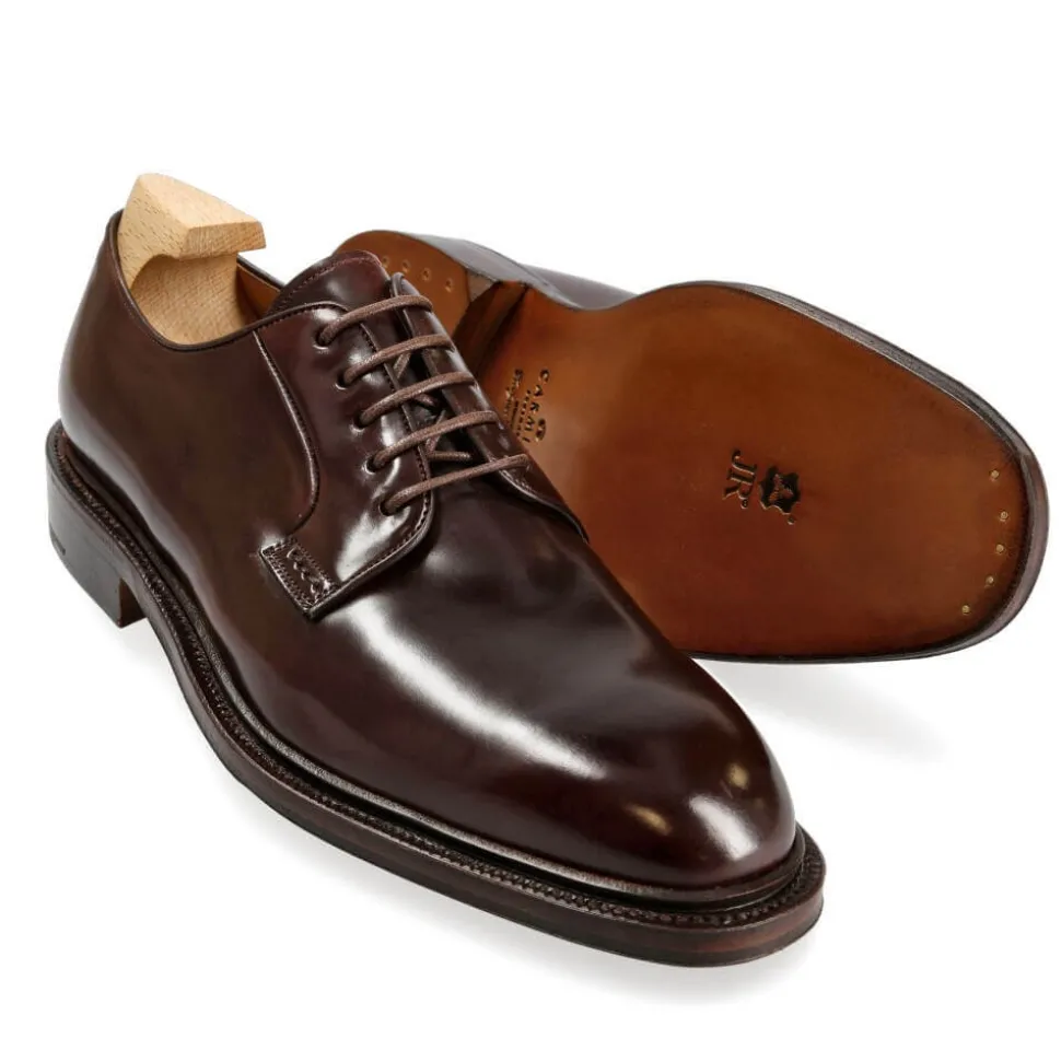 Plain Toe Blucher / Ptb|Cordovan Derby Shoes|Carmina CORDOVAN DERBY 531 DETROIT BURGUNDY