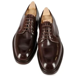 Plain Toe Blucher / Ptb|Cordovan Derby Shoes|Carmina CORDOVAN DERBY 531 DETROIT BURGUNDY