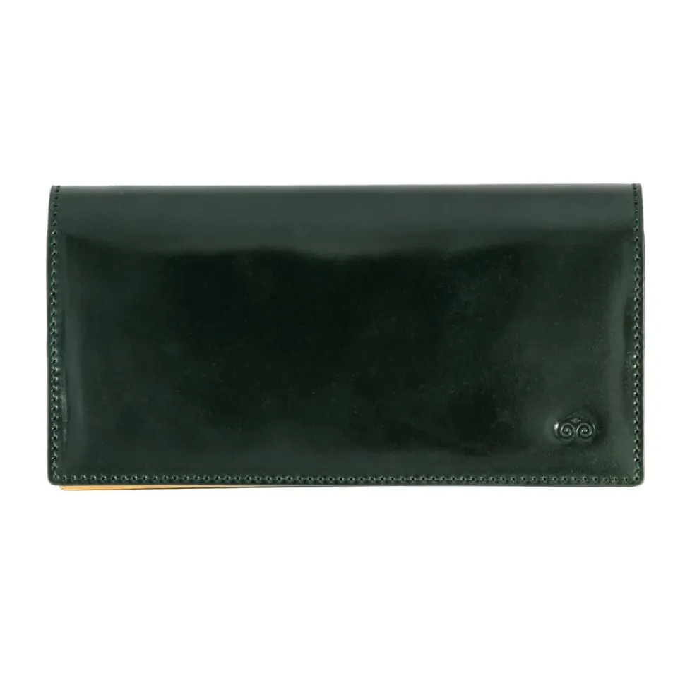 Wallet For Men|Carmina CORDOVAN LONG WALLET FOR MEN GREEN