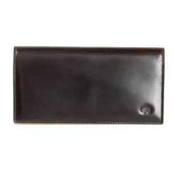 Wallet For Men|Carmina CORDOVAN LONG WALLET FOR MEN BURGUNDY
