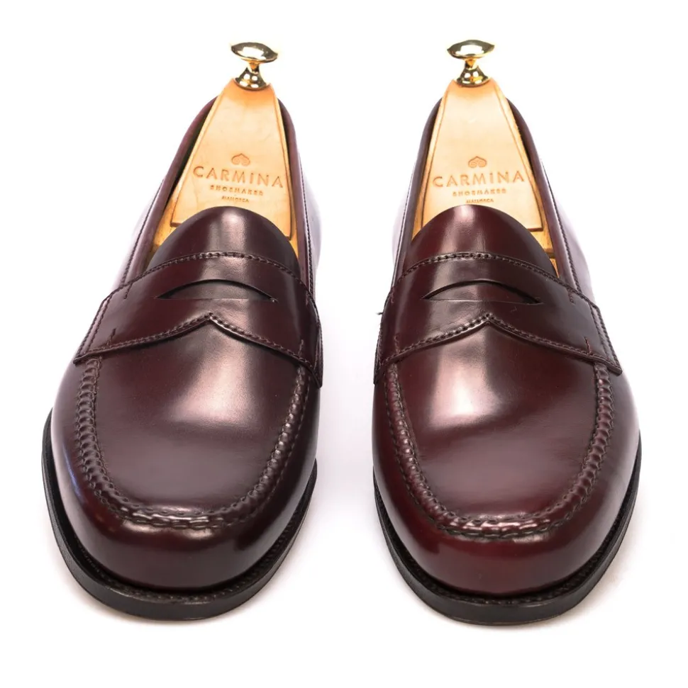 Cordovan Loafers|Carmina CORDOVAN PENNY LOAFERS 80440 PINA