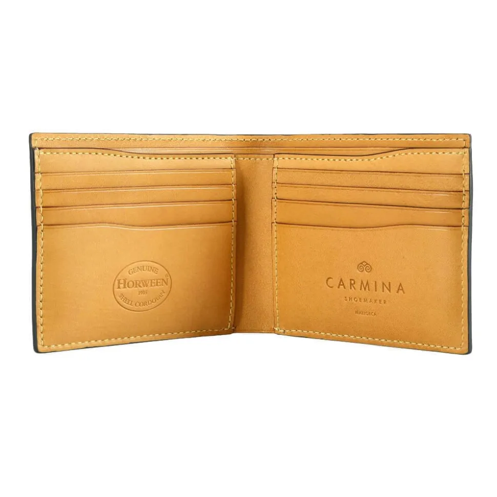 Wallet For Men|Carmina CORDOVAN SLIM WALLET FOR MEN BURGUNDY