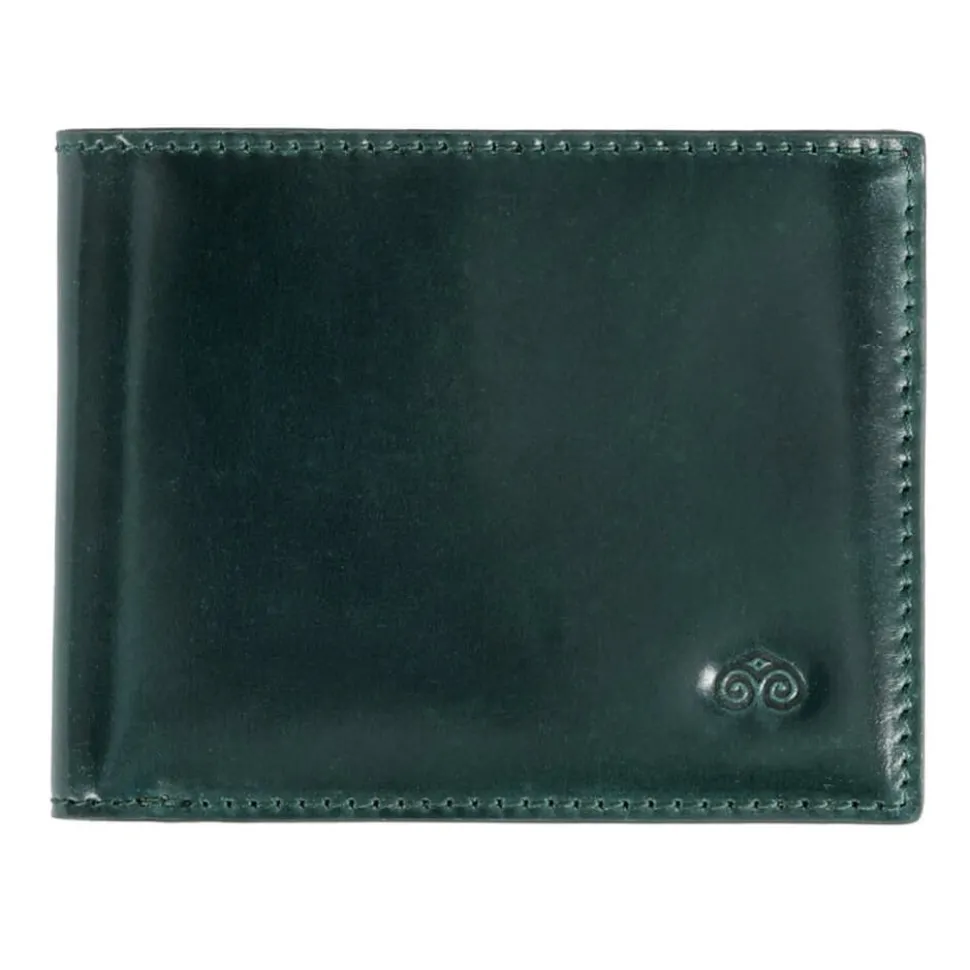 Wallet For Men|Carmina CORDOVAN SLIM WALLET FOR MEN GREEN