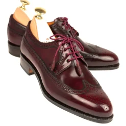 Women Cordovan|Wingtip Derby|Carmina CORDOVAN WOMEN SHOES 1428 MADISON BURGUNDY