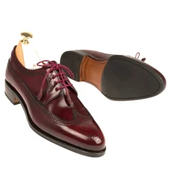 Women Cordovan|Wingtip Derby|Carmina CORDOVAN WOMEN SHOES 1428 MADISON BURGUNDY