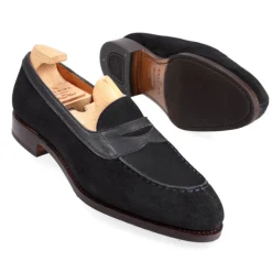Penny Loafers|Carmina FULL STRAP PENNY LOAFERS 1875 MADISON NAVY