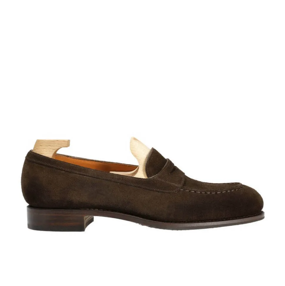 Penny Loafers|Carmina FULL STRAP WOMEN PENNY LOAFERS 1875 MADISON BROWN
