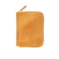 Wallet For Women|Carmina LIZARD WALLET FOR WOMEN CALABAZA