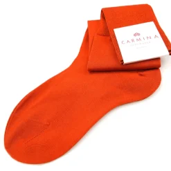 Socks|Carmina Long socks in ORANGE