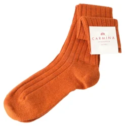 Socks|Carmina Long sport socks in . ORANGE