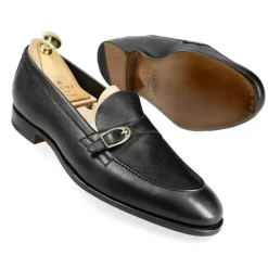 Single Monk Strap Shoes|Carmina MONK STRAP LOAFERS 80942 SINEU BLACK
