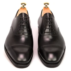 Cap Toe Oxfords|Carmina OXFORD SHOES 80386 RAIN EEE BLACK