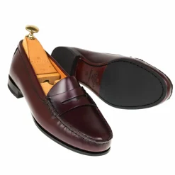 Penny Loafers|Carmina PENNY LOAFERS 1465 LUZ BURGUNDY