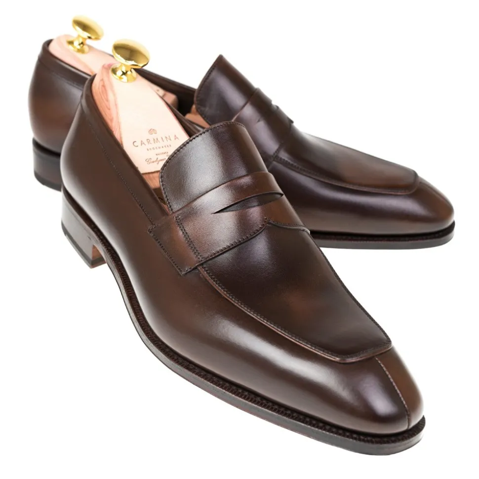 Penny Loafers|Carmina PENNY LOAFERS 10082 SIMPSON BROWN