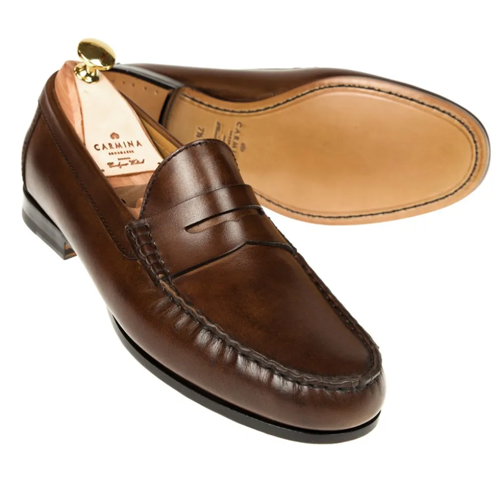 Penny Loafers|Carmina PENNY LOAFERS 80160 XIM BROWN