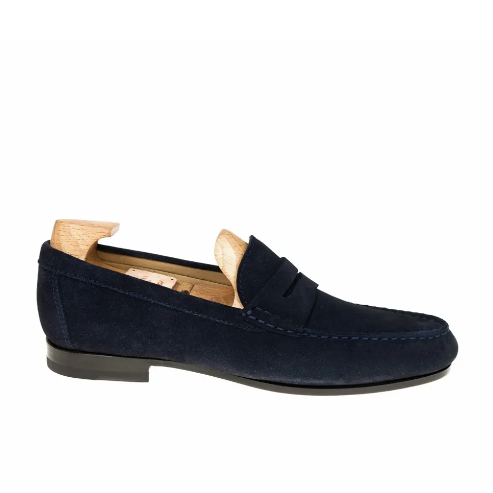 Penny Loafers|Carmina PENNY LOAFERS 80160 XIM NAVY