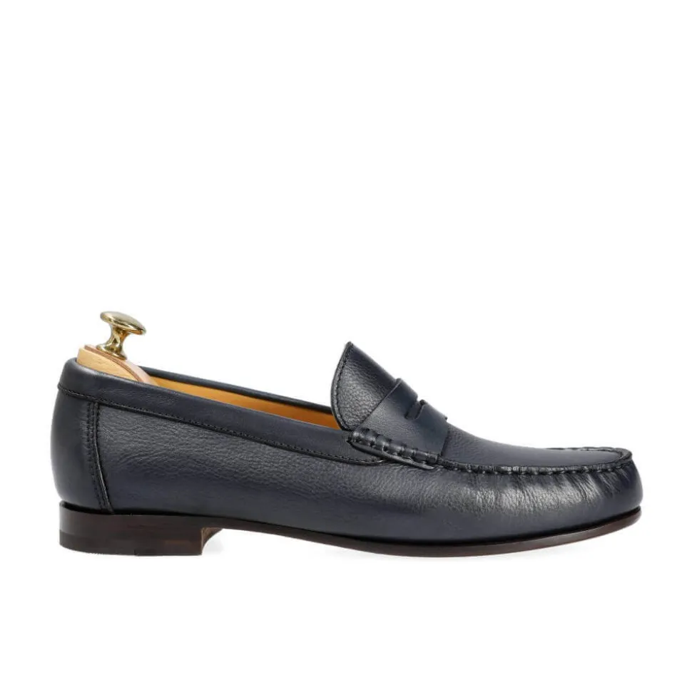 Penny Loafers|Carmina PENNY LOAFERS 80160 XIM NAVY
