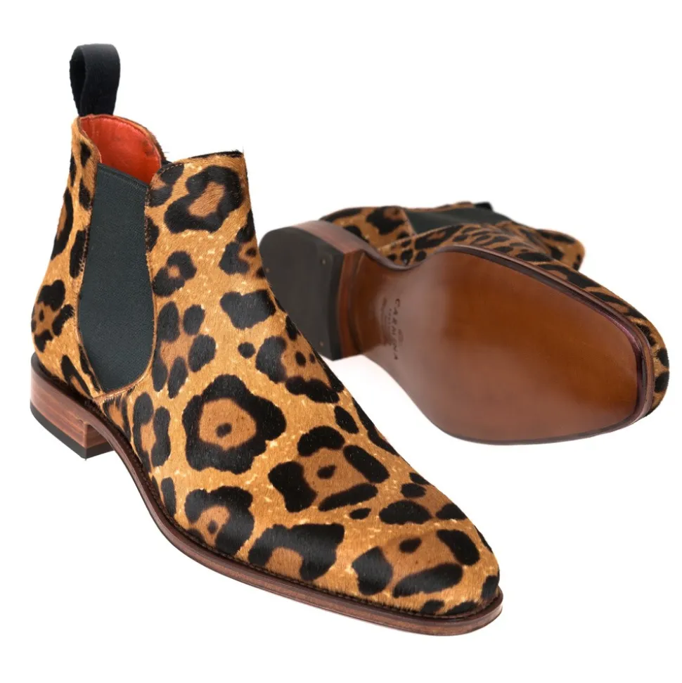 Women's Chelsea Boots|Carmina PONY LEOPARD CHELSEA BOOTS 1208 HILLS