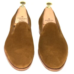Men's Dress Slippers|Carmina SLIPPERS 80384 UETAM TOBACCO