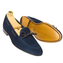 String Loafers|Carmina STRING LOAFERS 1659 DRAC NAVY/BROWN