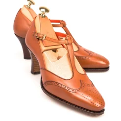 High Heel Oxford|Carmina T STRAP SHOES 1389 LLUC TANNED