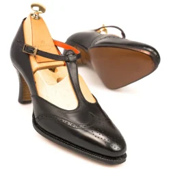 High Heel Oxford|Carmina T STRAP SHOES 1389 LLUC BLACK