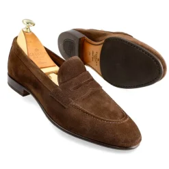 Penny Loafers|Carmina UNLINED PENNY LOAFERS 80546 UETAM EE BROWN