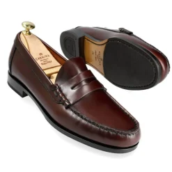 Penny Loafers|Carmina UNLINED PENNY LOAFERS 80678 XIM BURGUNDY