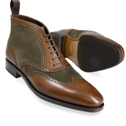 Wingtip Boots|Carmina WINGTIP BOOTS 80438 RAIN BROWN/LODEN