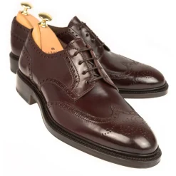 Cordovan Derby Shoes|Carmina WINGTIP CORDOVAN SHOES 80264 SOLLER BURGUNDY