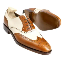 Wingtip Oxfords|Carmina WINGTIP OXFORDS 922 RAIN TANNED/BONE