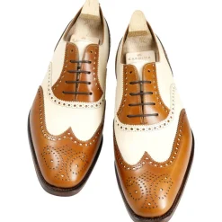 Wingtip Oxfords|Carmina WINGTIP OXFORDS 922 RAIN TANNED/BONE